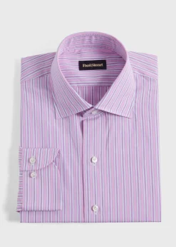 Paul Stuart Dress Shirts^ Narrow Stripe Dress Shirt Pink