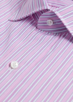Paul Stuart Dress Shirts^ Narrow Stripe Dress Shirt Pink