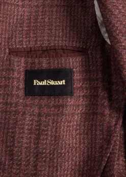 Paul Stuart Blazers & Jackets^Plaid Garment Dyed Jacket Plum