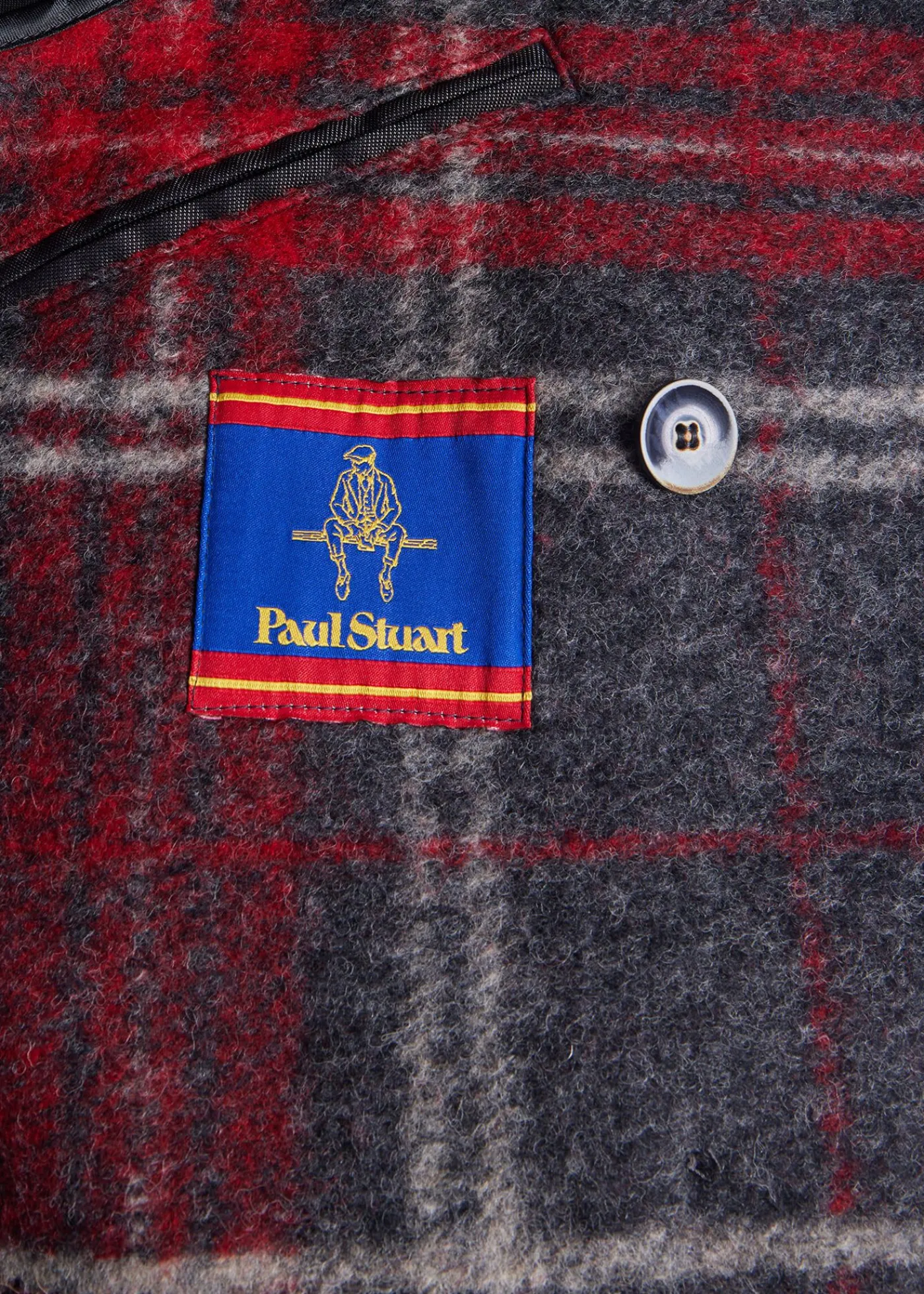 Paul Stuart Outerwear^Plaid Hooded Coat Red