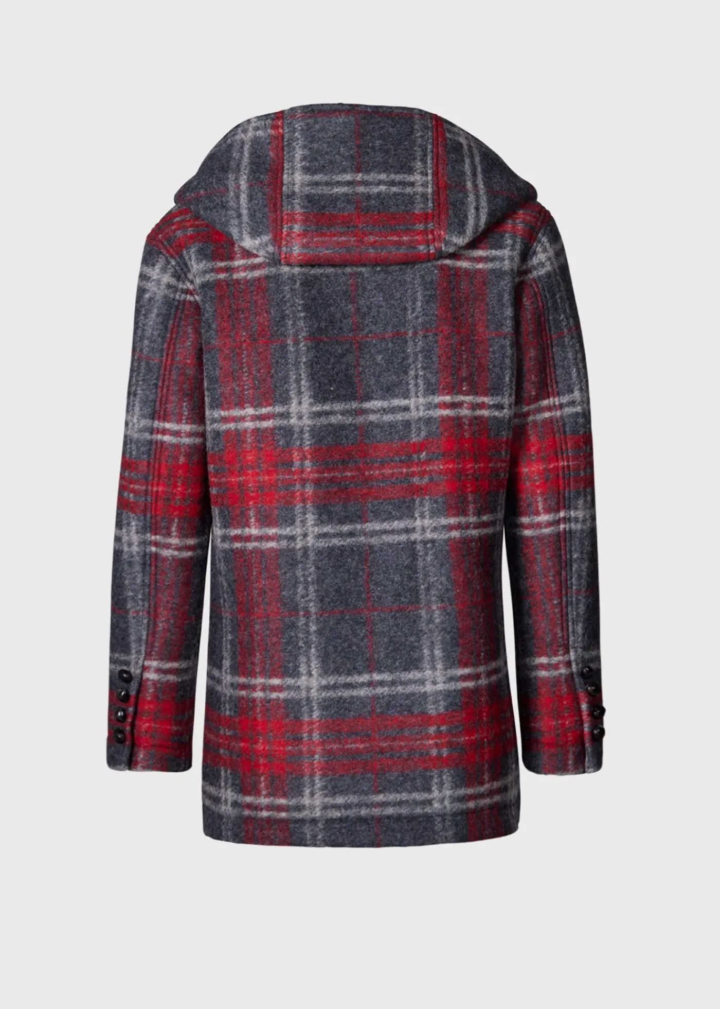 Paul Stuart Outerwear^Plaid Hooded Coat Red