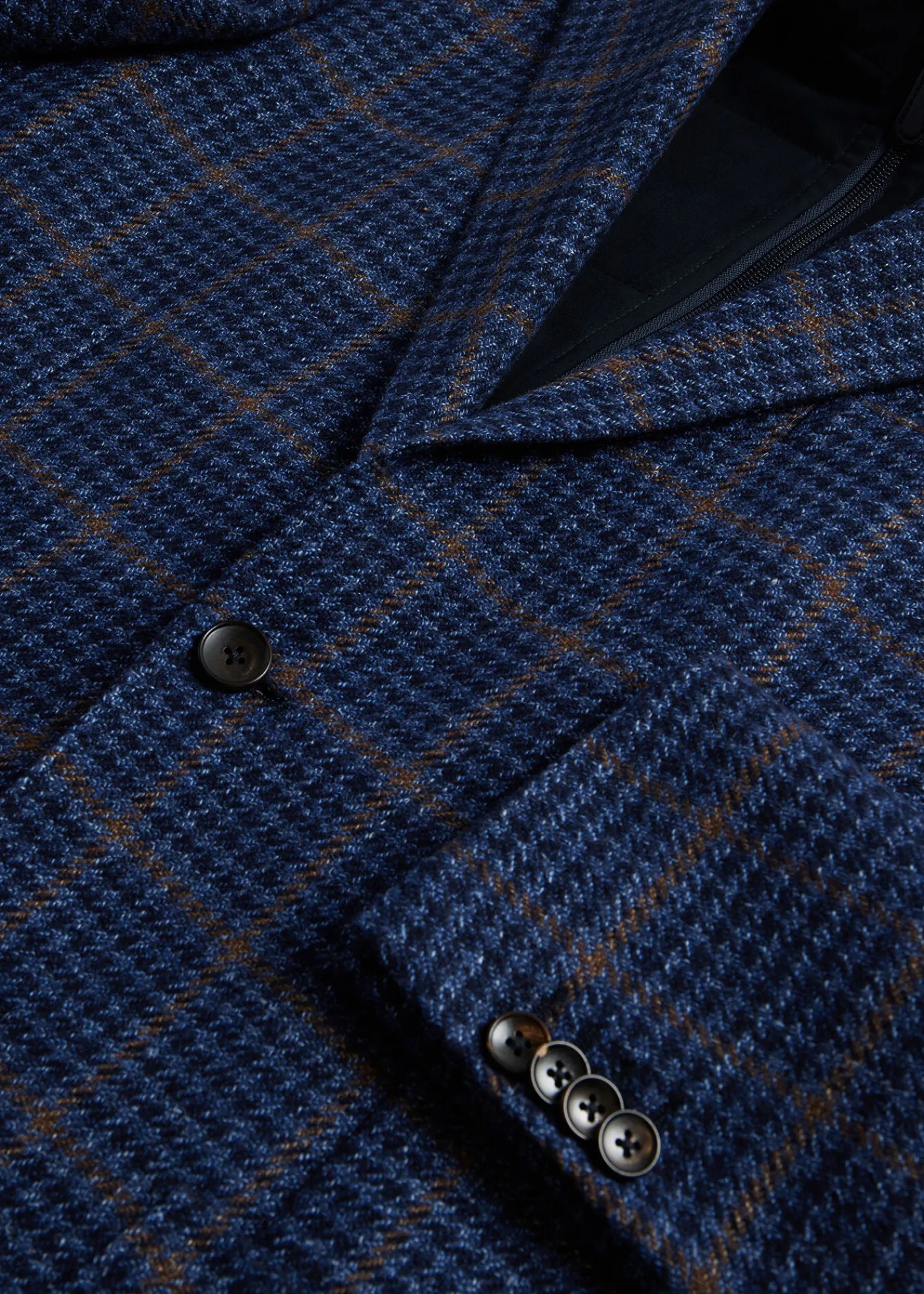 Paul Stuart Blazers & Jackets|Outerwear^Plaid Jacket With Removable Vest Blue