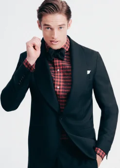 Paul Stuart Formal Shop^Pleated Front Formal Shirt Red