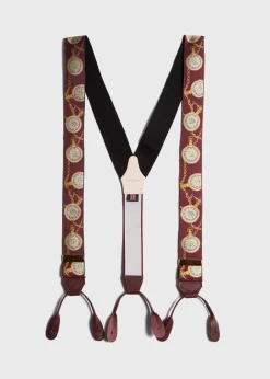 Paul Stuart Suspenders^Pocket Watch Braces WHITE