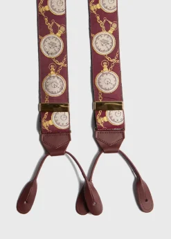 Paul Stuart Suspenders^Pocket Watch Braces WHITE