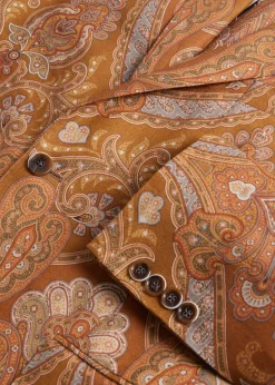 Paul Stuart Blazers & Jackets^Printed Paisley Linen Jacket Gold