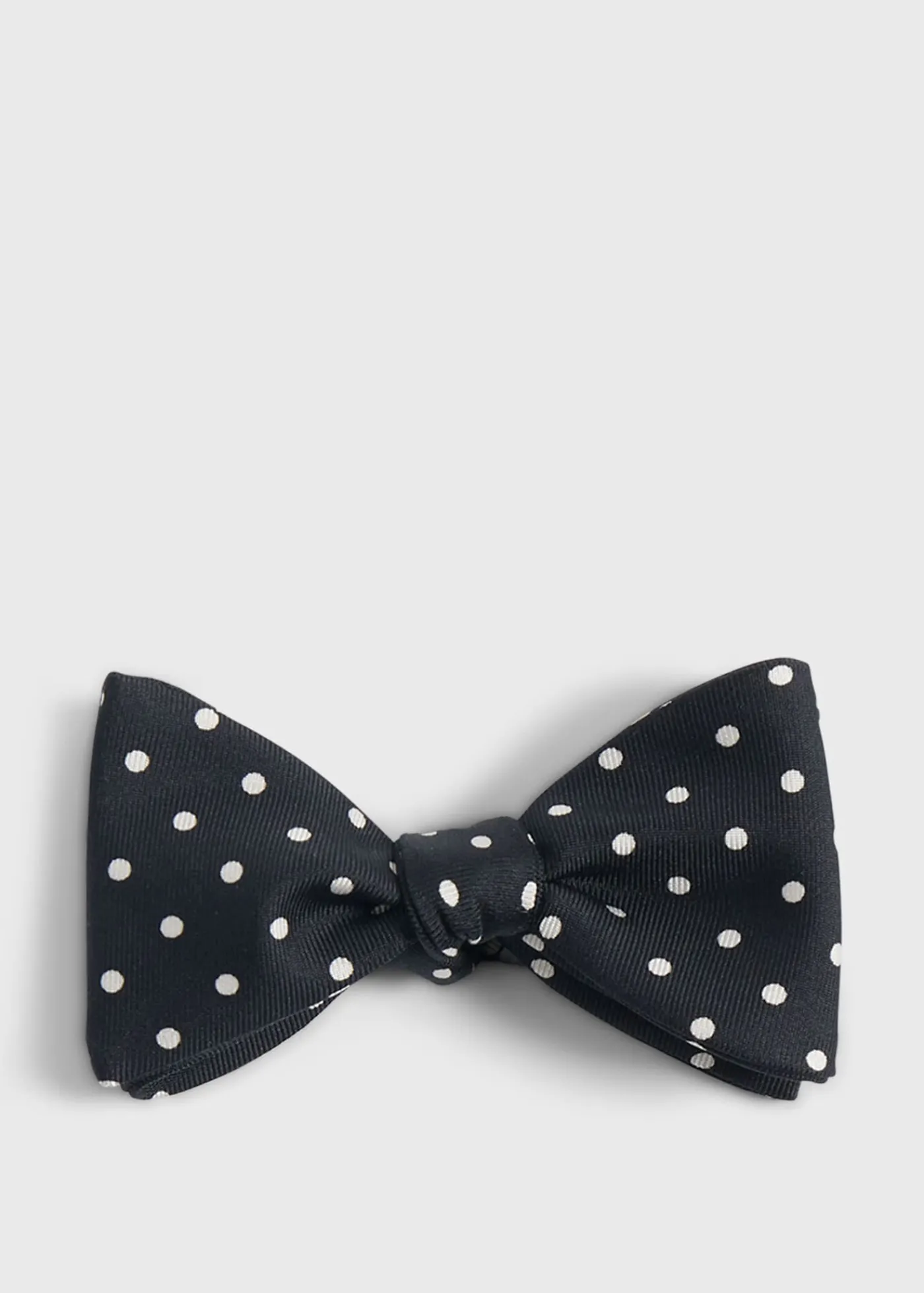 Paul Stuart Ties|Formal Shop^Printed Silk Dot Bow Tie Black