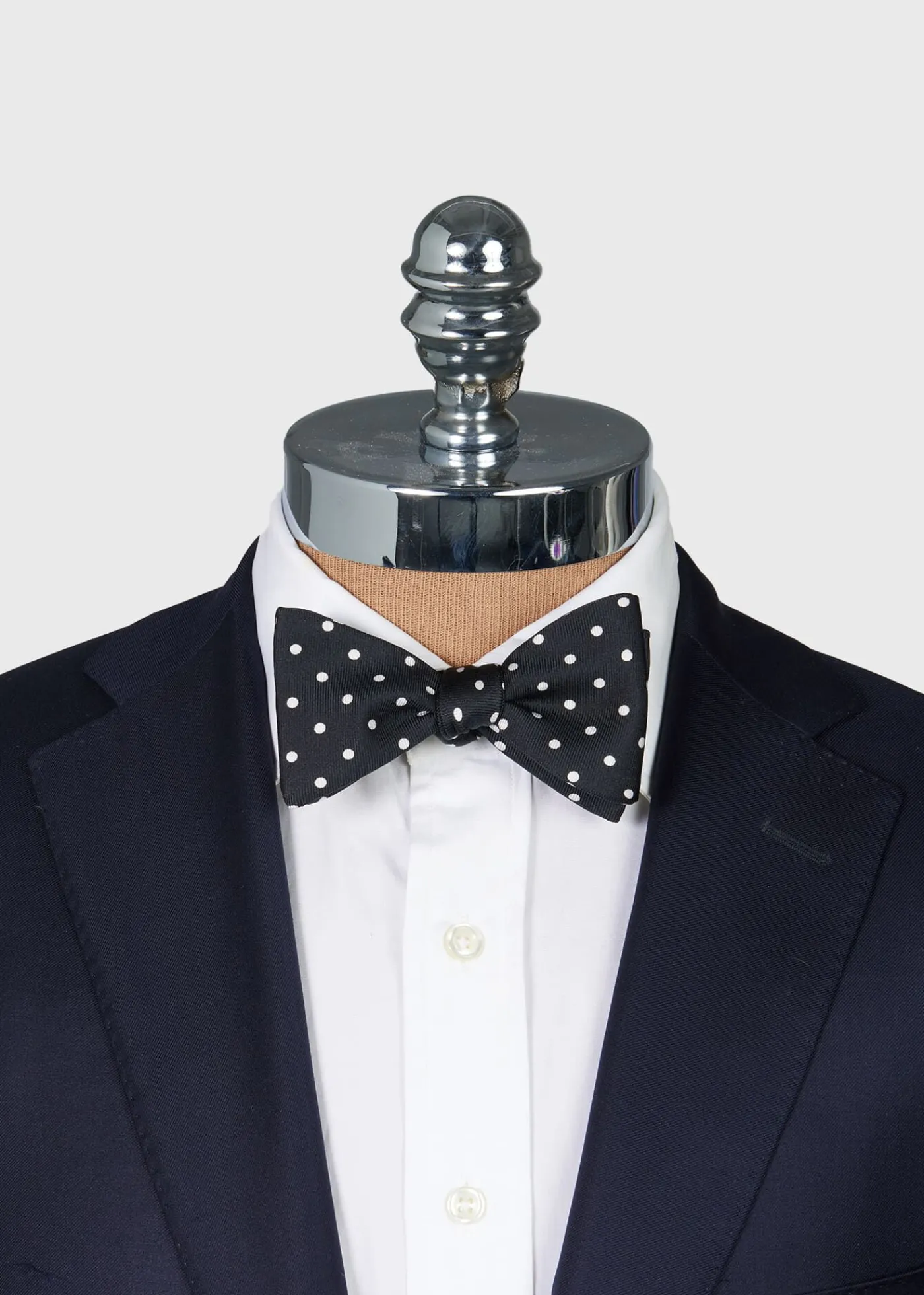 Paul Stuart Ties|Formal Shop^Printed Silk Dot Bow Tie Black
