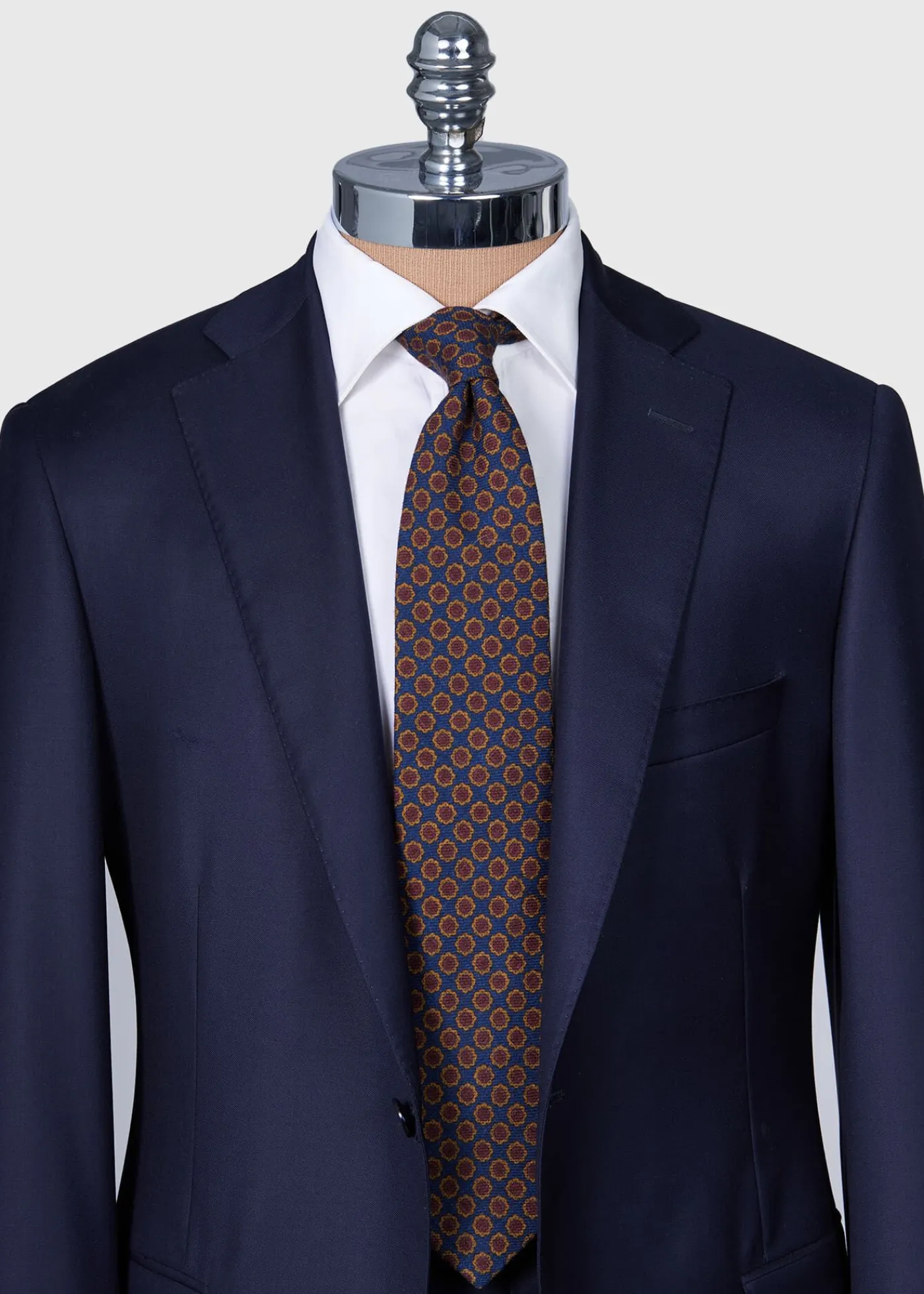 Paul Stuart Ties^Printed Wool Medallion Tie Purple