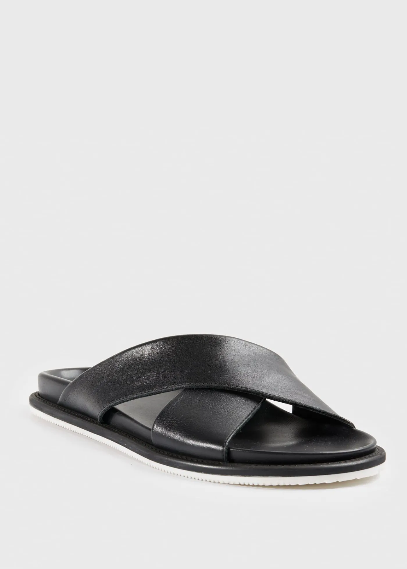 Paul Stuart Sandals^Punta Leather Slide Black