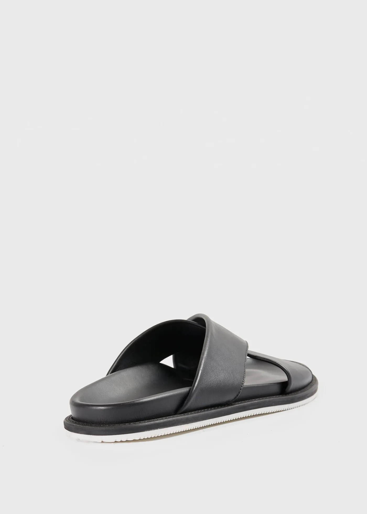 Paul Stuart Sandals^Punta Leather Slide Black