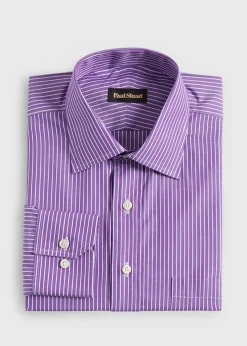 Paul Stuart Formal Shop|Dress Shirts^ Chalk Stripe Dress Shirt Purple
