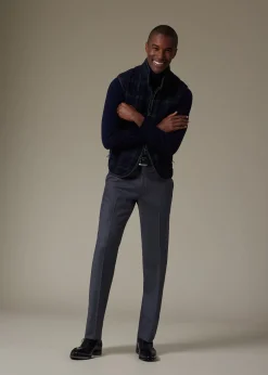 Paul Stuart Vests|Outerwear^Quilted Wool Plaid Vest Navy/Green