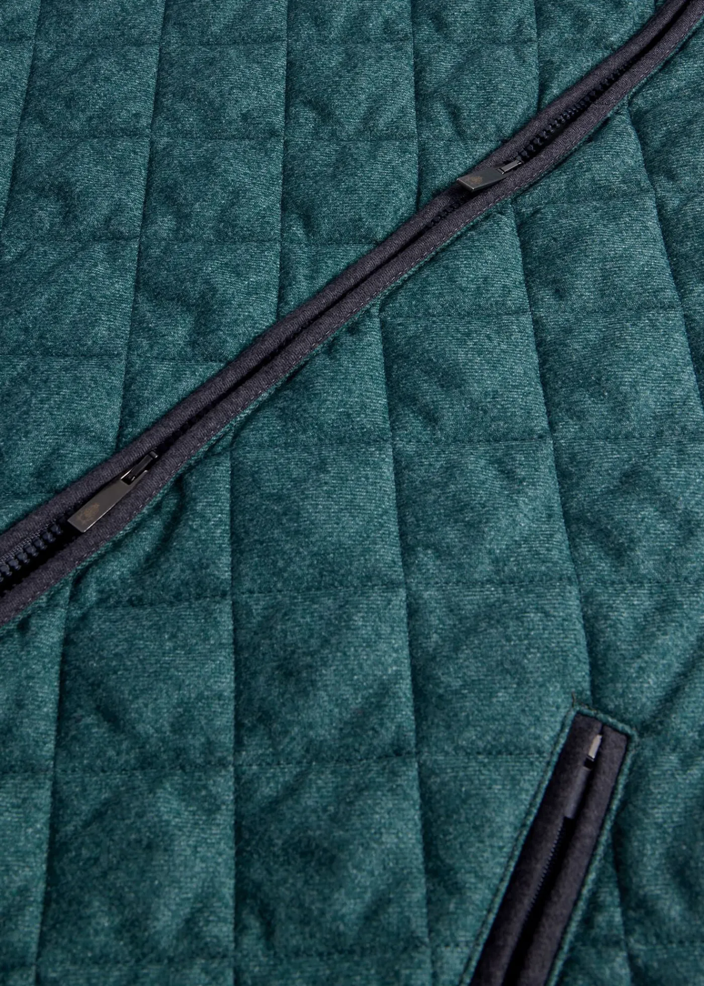 Paul Stuart Vests|Outerwear^Quilted Wool Vest Green