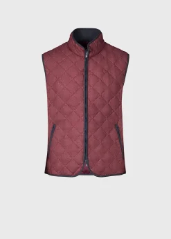 Paul Stuart Vests|Outerwear^Quilted Wool Vest Red