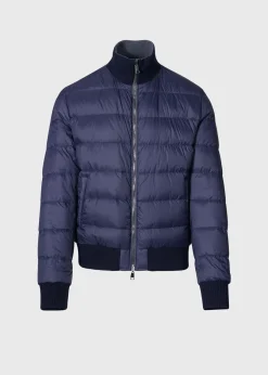 Paul Stuart Outerwear^Reversible Bomber Jacket Charcoal