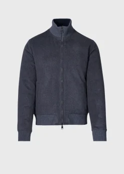 Paul Stuart Outerwear^Reversible Bomber Jacket Charcoal