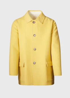Paul Stuart Overcoats|The Cashmere Shop^Reversible Double Face Cashmere Coat Yellow/Tan