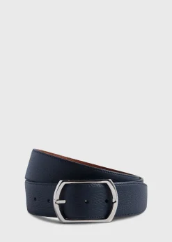 Paul Stuart Belts^Reversible Leather Belt Navy