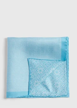 Paul Stuart Pocket Squares^Reversible Silk Plaid Pocket Square Mint