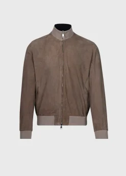 Paul Stuart Outerwear^Reversible Suede Jacket Grey