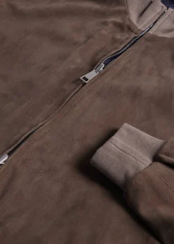 Paul Stuart Outerwear^Reversible Suede Jacket Grey