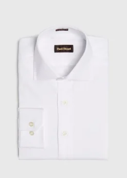 Paul Stuart Dress Shirts^140s Cotton Slim Fit Dress Shirt White