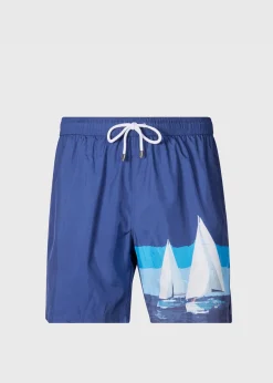 Paul Stuart Shorts & Swim Trunks^Sailboat Swim Trunk Navy