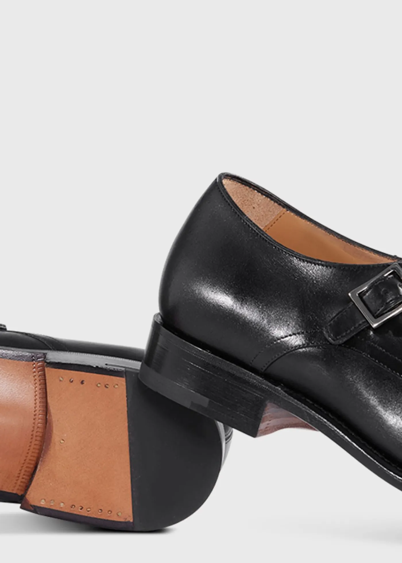 Paul Stuart Monk Straps^Samson Monk Strap Black