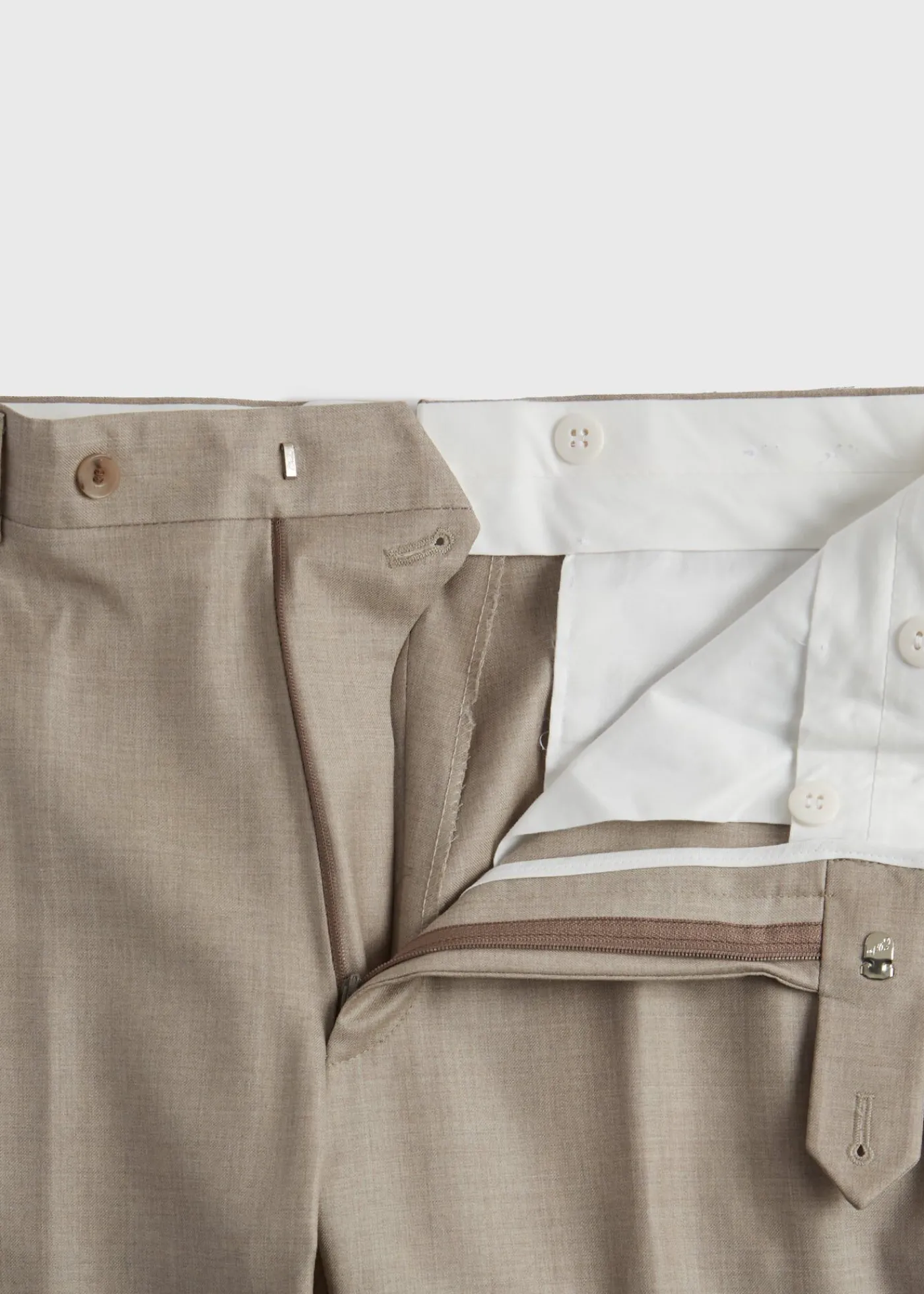 Paul Stuart Dress Pants|Pants^ Super 130s Plain Front Trouser Sand