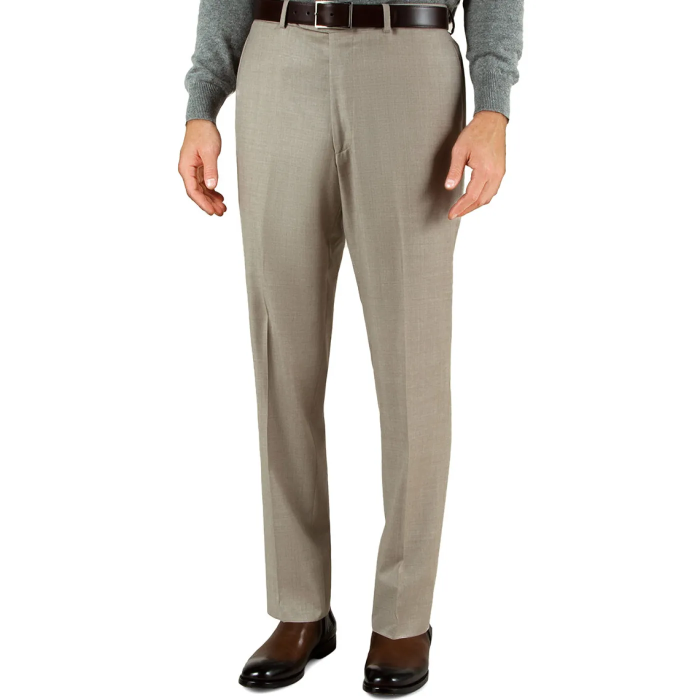 Paul Stuart Dress Pants|Pants^ Super 130s Plain Front Trouser Sand