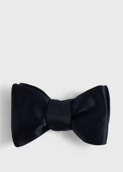 Paul Stuart Ties|Formal Shop^Satin Blunt Edge Bow Tie Black