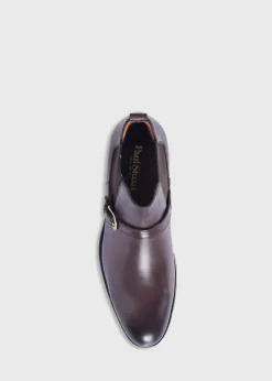 Paul Stuart Boots^Sawyer Chelsea Boot Dark Brown