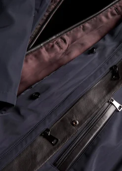 Paul Stuart The Cashmere Shop|Overcoats^Shearling Rain Jacket Navy