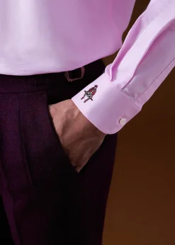 Paul Stuart Dress Pants|Pants^Shetland Wool French Pleat Trouser Plum