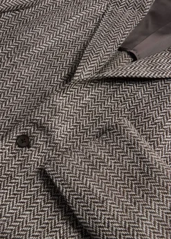 Paul Stuart Blazers & Jackets^Silk & Linen Herringbone Jacket Brown