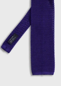 Paul Stuart Ties^Silk Knit Tie Purple