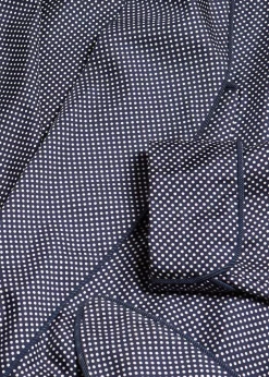Paul Stuart Made On Madison Robes|Pajamas & Loungewear^Silk Pindot Robe Navy