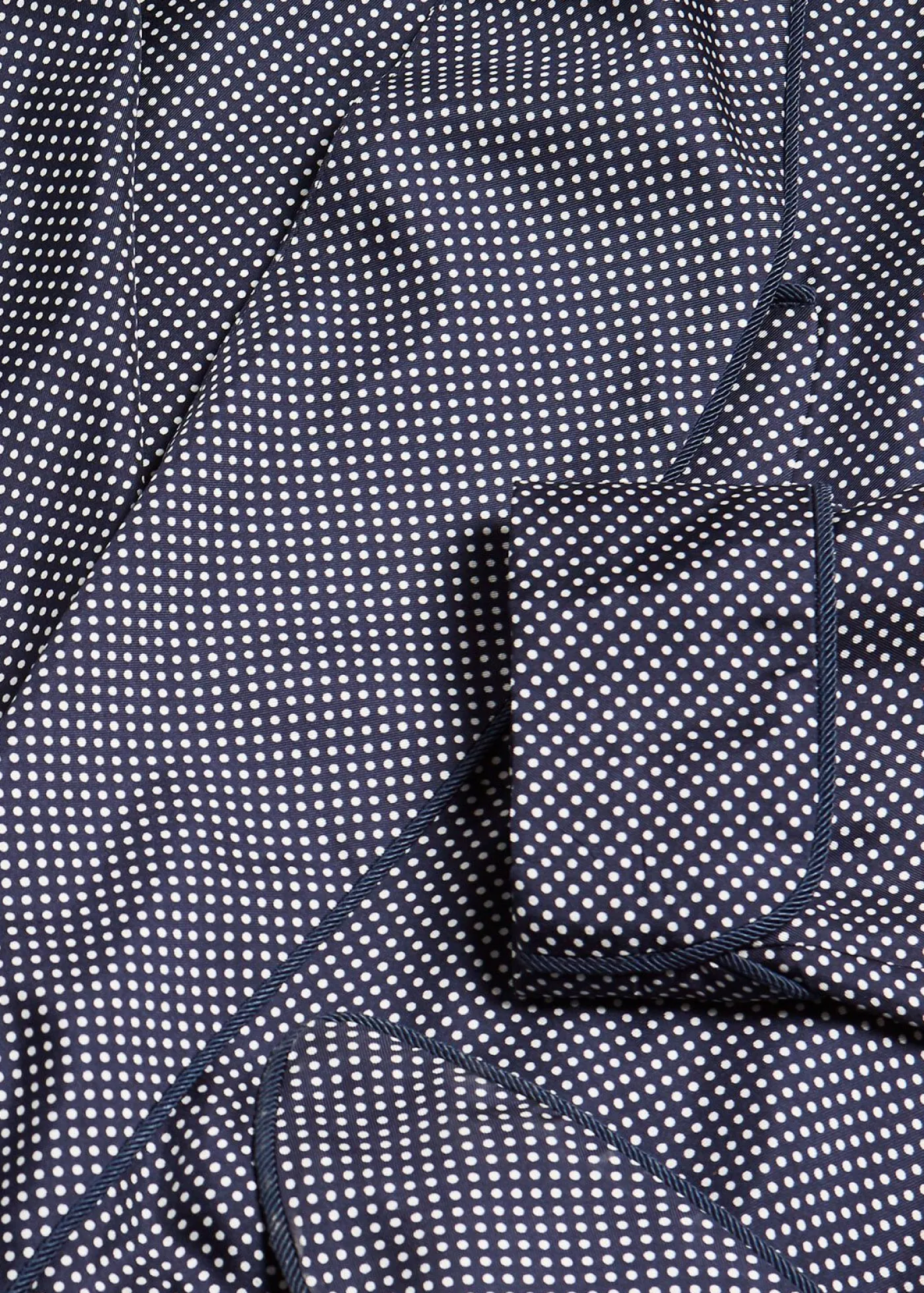 Paul Stuart Made On Madison Robes|Pajamas & Loungewear^Silk Pindot Robe Navy