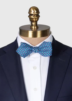 Paul Stuart Ties|Formal Shop^Silk Twill Micro Floral Bow Tie Blue