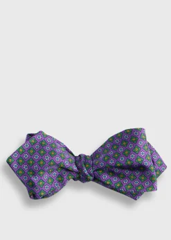 Paul Stuart Ties|Formal Shop^Silk Twill Micro Floral Bow Tie Plum