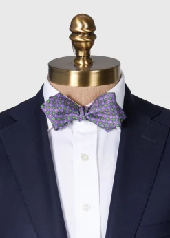 Paul Stuart Ties|Formal Shop^Silk Twill Micro Floral Bow Tie Plum