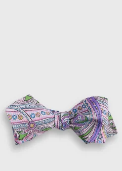 Paul Stuart Ties|Formal Shop^Silk Twill Paisley Bow Tie Pistachio