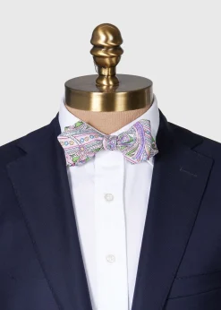Paul Stuart Ties|Formal Shop^Silk Twill Paisley Bow Tie Pistachio