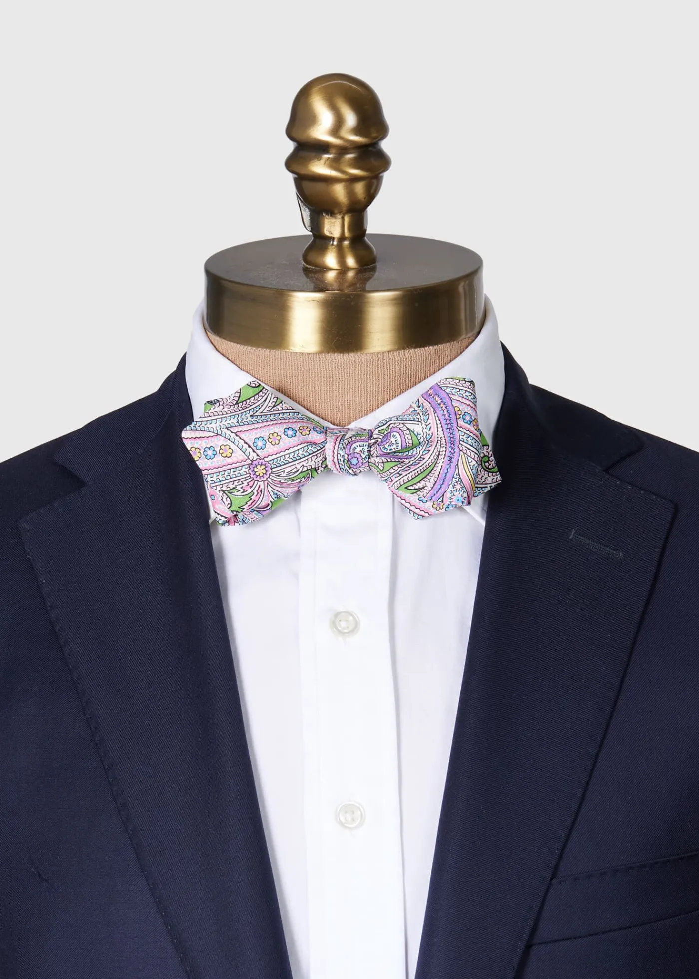 Paul Stuart Ties|Formal Shop^Silk Twill Paisley Bow Tie Pistachio