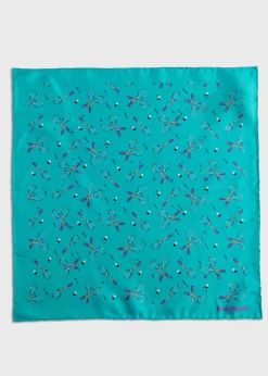 Paul Stuart Pocket Squares^Silk Twill Tennis Racket Print Pocket Square Mint