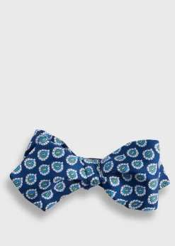 Paul Stuart Ties|Formal Shop^Silk Twill Tossed Paisley Bow TIe Blue