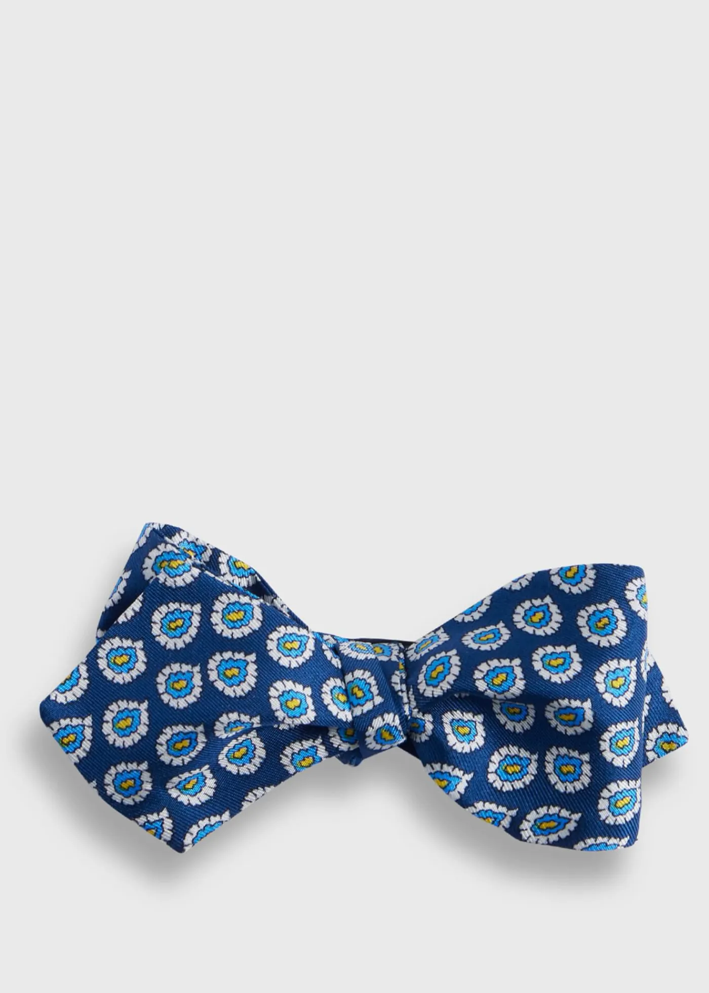 Paul Stuart Ties|Formal Shop^Silk Twill Tossed Paisley Bow TIe Blue