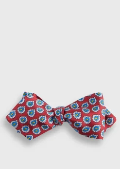 Paul Stuart Ties|Formal Shop^Silk Twill Tossed Paisley Bow TIe Red