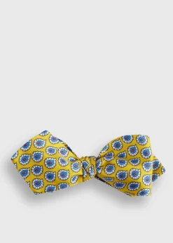 Paul Stuart Ties|Formal Shop^Silk Twill Tossed Paisley Bow TIe Yellow